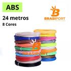 24 Metros 8 Cores de REFIL de Filamento Para Caneta 3D ABS Premium MG94 - BRASIPORT