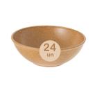 24un Tigela bowl 700ml salada petiscos Marrom Claro 17cm - Evo