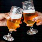 24UNI Taça de Vidro 300ML Chopp Cerveja Drinks Chic Elegante