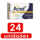 24x acnol sabonete excelente para evitar cravos e espinhas na pele reduz oleosidade 80g uso diário