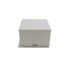 25 Caixas De Presente Branca/Prata 9x9x5 cm