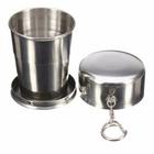 25 Chaveiro De Copo Retrátil Dobrável De Aço Inox 150ml