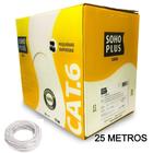 25 Metros De Cabo Rede Cat6 SohoPlus Furukawa 100% Cobre