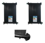 25 Placas Coletoras 2 metros + Válvula - Aquecedor Solar Piscinas - Marca Ts Solar - Piscinas de 15 m² / 21.000 Litros