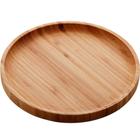 25 Pratos Bambu 20cm Travessa Petisqueira Redonda Multiuso Servir Decorar Lyor Round