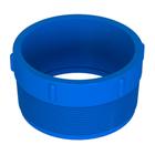 25 Unidades Adaptador Para Bolsa Roscável Macho Para Irrigação 50mmx2" Azul Durín