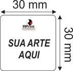 250 Etiqueta Adesivo Rótulo em Bopp Personalizado 3x3 cm