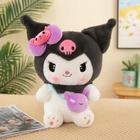 25cm Sanrio Kuromi Minha Melodia Cinnamoroll Boneca De Pelúcia Macio Travesseiro Anime Figura