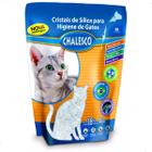 2pç Areia Para Gato Chalesco Higienica Cristais Silica 1,8kg