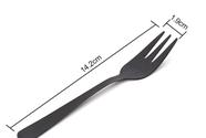 2pcs 5.59'''Inoxidável Aço Fork Set Metal Três Prongs Food Cake Talheres Tea Fork Dinnerware Set For party ou Restaurantefork Setcake Forks Setcutlery Fork (Preto) - HTTN