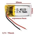 (2pcs) Bateria Óculos 3d Ahb36132 Opj 3,7v 70mah