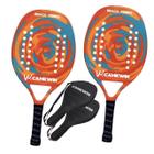 2PCS Raquete de Beach Tennis profissional feita de fibra de carbono - A-one