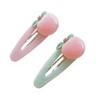 2PCS Resin Hair Clip, Luxo Low-key Fashion Romantic Hair