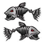 2Pcs/Set Barco de pesca decalques adesivo auto adesivos para caiaque carro de pesca acessórios decalques reflexivos - 30 * 15cm