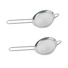 2un Peneira aço inox 13,5cm utensílio cozinha polvilhar