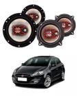 2x Alto Falantes 6" Polegadas + 2x 5" Polegadas 100W RMS Triaxial B3x60x/B3x50x Fiat Bravo 2011/2016 - Bravox