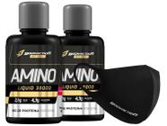 2x Amino Líquido 38g Proteína Dose 480ml + Máscara Bodyaction