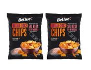2x Batata Doce Chips Belive Com Sal Rosa Himalaia 50g