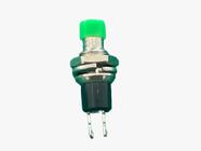 2x Chave Push Button Pbs-110 2t Na Sem Trava Verde