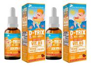 2x D-trix Vitamina D3 Em Gotas Baby & Kids 10mcg 400ui