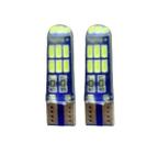 2X Lampada Pingo T10 15Leds 12V Silicone Superbranca Cambus