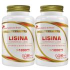 2x Lisina 1000mg Pura 120 Cápsulas - Flora Nativa do Brasil