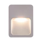 2x Luminária Balizador Fit Slim BRANCO Ip65 Led 2w Para Parede Escada Muro Caixa 4x2 P/ Area Externa E Interna St1337 - Starlumen