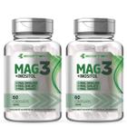 2x Mag3 Mix - Magnésio Taurato Dimalato Quelato + Inositol 500mg 120Cáps - ecomev