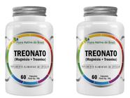 2x Magnésio L Treonato Puro Concentrado 120 Cápsulas 600mg Flora Nativa do Brasil