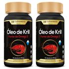 2x óleo de krill 60caps 750mg hf suplements