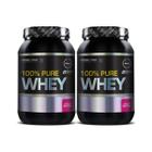 2x Probiótica 100% Pure Whey Nova Fórmula Pote 900G Morango