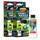 2x Removedor de Manchas de Chuva Ácida Vidro Novo Repelente à água LuxCar 100ml Com Luva e Aplicador