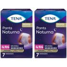 2x roupa íntima tena noturna para incontinência urinária severa controla o odor g/eg 7un unissex