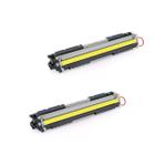 2x TONER COMPATÍVEL COM CE312A 312A 126A CP1020 1020WN CP1025 M175A AMARELO