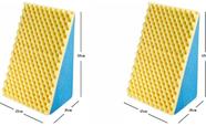 2x travesseiro triângulo anti refluxo anti varizes pós cirúrgico rampa ortopédica + capa