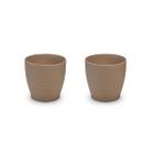 2X Vaso Rattan Médio 02 (0,75L) Palha INJEPLASTEC