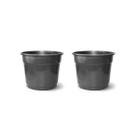 2X Vaso Redondo 07 (21,5L) Preto NUTRIPLAN