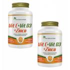 2x Vitamina C- Vitamina D3- Zinco- 60 Cápsulas- Flora Nativa