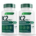 2x Vitamina K2 MK7 Menaquinona 500mg Pura Isolada Maior Absorção 100mcg 240Cáp 4 meses Ecomev