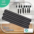 3 Barra Magnética Imã Suporte Cozinha Churrasqueira Faqueiro