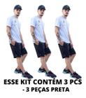 3 Bermuda Shorts Dry Fit Academia Esportes 2 Bolsos