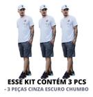 3 Bermuda Shorts Masculino Dry Fit Academia Esporte 2 Bolsos