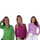 3 Blusas Tricot Feminina Lã Moda Inverno Confortável Segunda Pele - MB MULTIBERTI