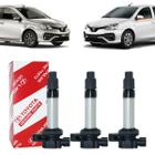 3 bobinas de ignição etios 1.3 1.5 16v flex 2012 9091902263