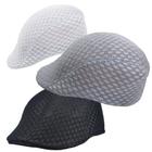 3 Boina Masculina Italiana Tecido Rede Respiravel Jornaleiro