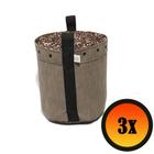 3 Cachepot Vaso Plantas Flores 7 Litros De Tela Moderno - King Pot