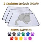 3 Caminhas para Cães e Gatos Dobrável 200 Lavagens 100x70 Sortido Antipulgas Quality