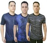 3 Camisa Esportiva Camiseta Básica Academia Treino Dry Fit Masculina Fitness Proteção UV