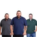 3 Camisa Polo Plus Size Masculina Durabilidade e Conforto Adquira Já