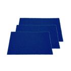 3 Capacho Vinilico 40x60 Banheiro Entrada Cozinha Azul Royal